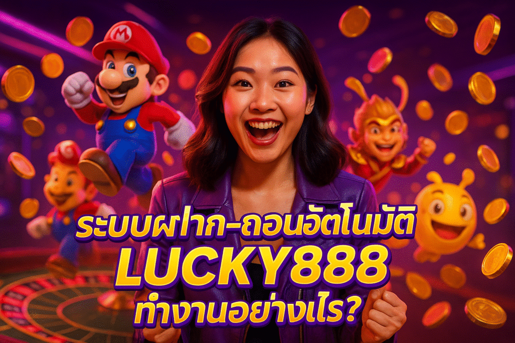 ระบบฝาก-ถอนอัตโนมัติ LUCKY888 ทำงานอย่างไร?