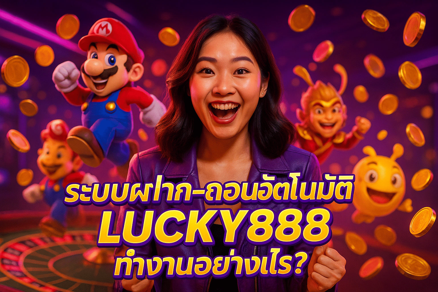 ระบบฝาก-ถอนอัตโนมัติ LUCKY888 ทำงานอย่างไร?