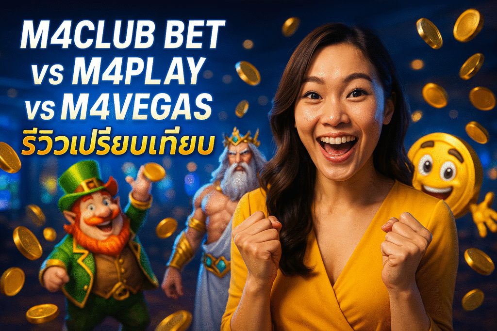 M4CLUB BET vs M4PLAY vs M4VEGAS รีวิวเปรียบเทียบ