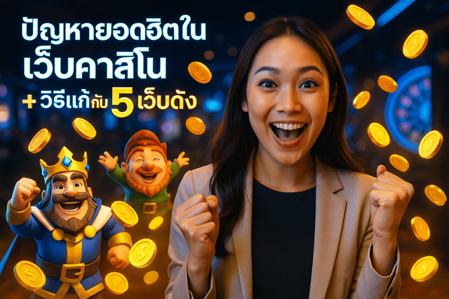 ปัญหายอดฮิตในเว็บคาสิโน + วิธีแก้กับ 5 เว็บดัง